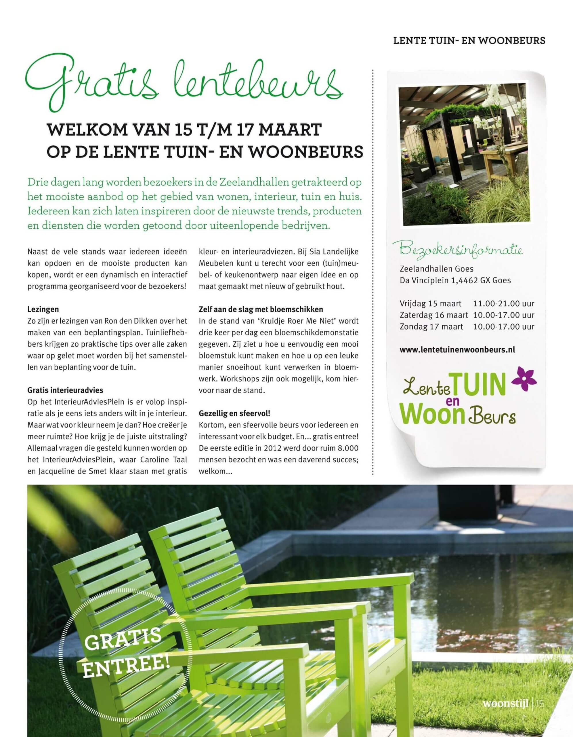 Stukje over de Lente Tuin en Woonbeurs in Goes
